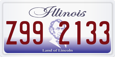 IL license plate Z992133