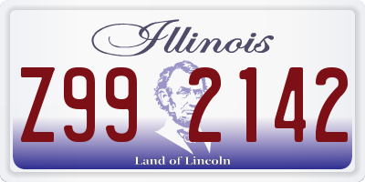 IL license plate Z992142