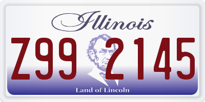 IL license plate Z992145