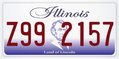 IL license plate Z992157