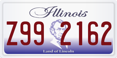 IL license plate Z992162