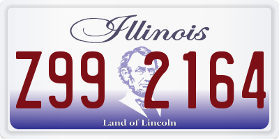 IL license plate Z992164