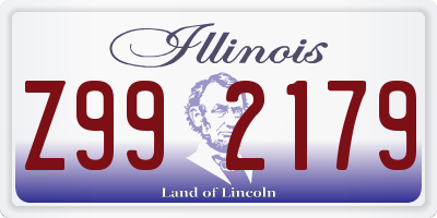 IL license plate Z992179