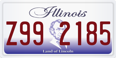 IL license plate Z992185