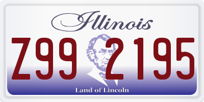 IL license plate Z992195