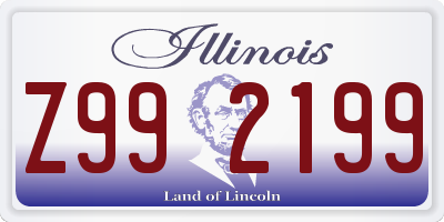 IL license plate Z992199