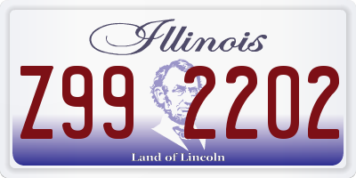 IL license plate Z992202