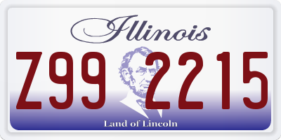 IL license plate Z992215