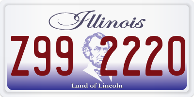 IL license plate Z992220