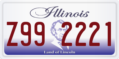 IL license plate Z992221