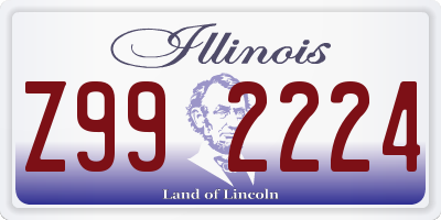 IL license plate Z992224