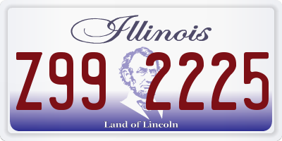 IL license plate Z992225