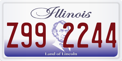 IL license plate Z992244