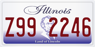 IL license plate Z992246
