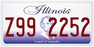 IL license plate Z992252