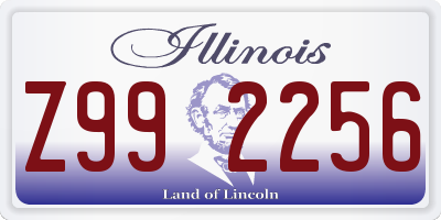 IL license plate Z992256