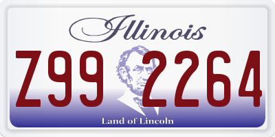 IL license plate Z992264