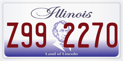 IL license plate Z992270