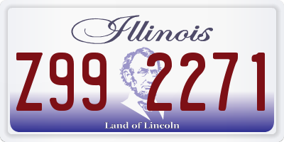 IL license plate Z992271