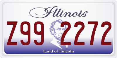 IL license plate Z992272