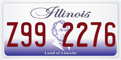 IL license plate Z992276