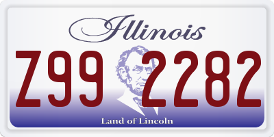 IL license plate Z992282