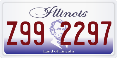 IL license plate Z992297
