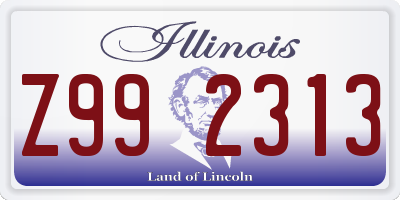 IL license plate Z992313