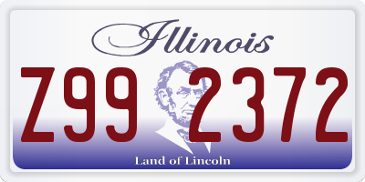 IL license plate Z992372