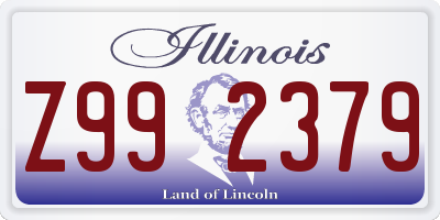 IL license plate Z992379