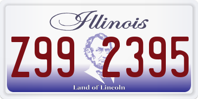 IL license plate Z992395