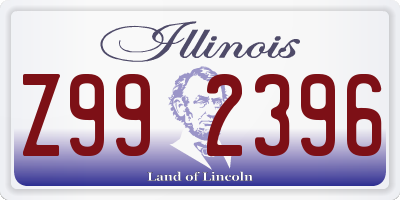 IL license plate Z992396
