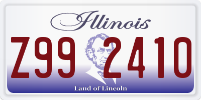 IL license plate Z992410