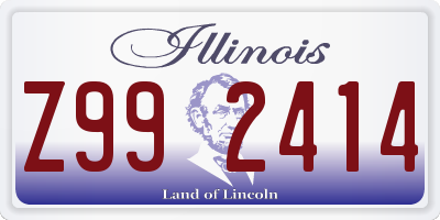 IL license plate Z992414