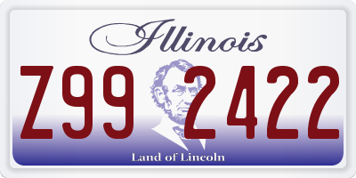 IL license plate Z992422