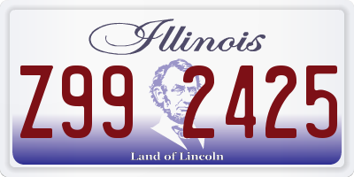 IL license plate Z992425