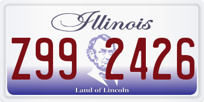 IL license plate Z992426