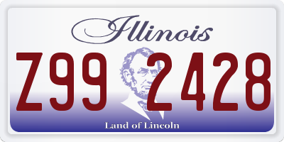 IL license plate Z992428