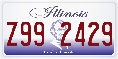 IL license plate Z992429