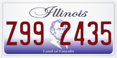 IL license plate Z992435