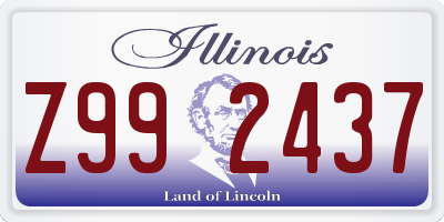 IL license plate Z992437