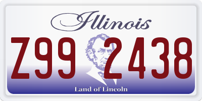 IL license plate Z992438