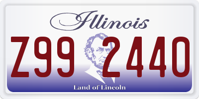 IL license plate Z992440