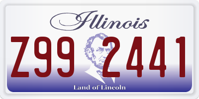 IL license plate Z992441
