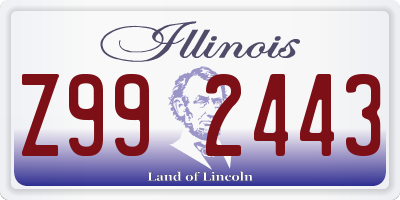IL license plate Z992443