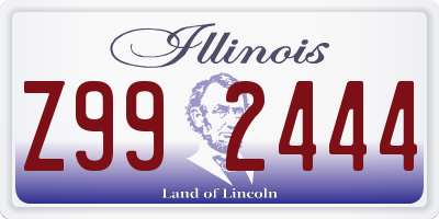 IL license plate Z992444
