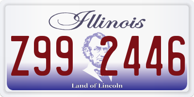 IL license plate Z992446