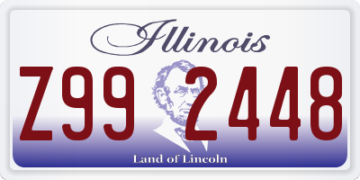 IL license plate Z992448