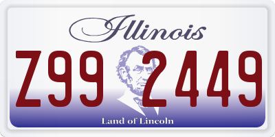IL license plate Z992449