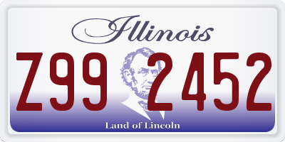 IL license plate Z992452